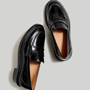 MADEWELL Size 9.5 The Vernon Loafer Leather in True Black $158 NM083